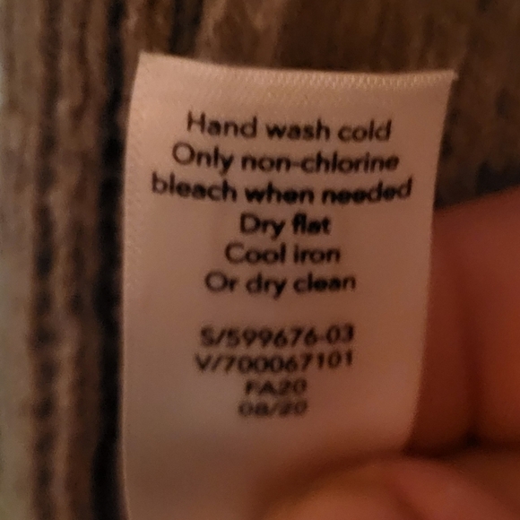 ATHLETA Wool Cashmere Wrap Longline Cardigan Sweater Taupe Camel Size Small - Picture 4 of 7